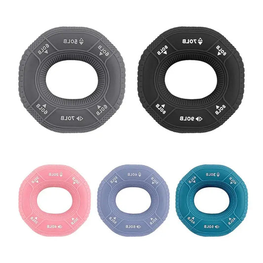 Silicone Adjustable Hand Grip Rings 20-90LB